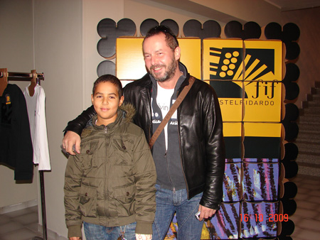 Markus Rumpf of GSB with son at the FIF-SHOP